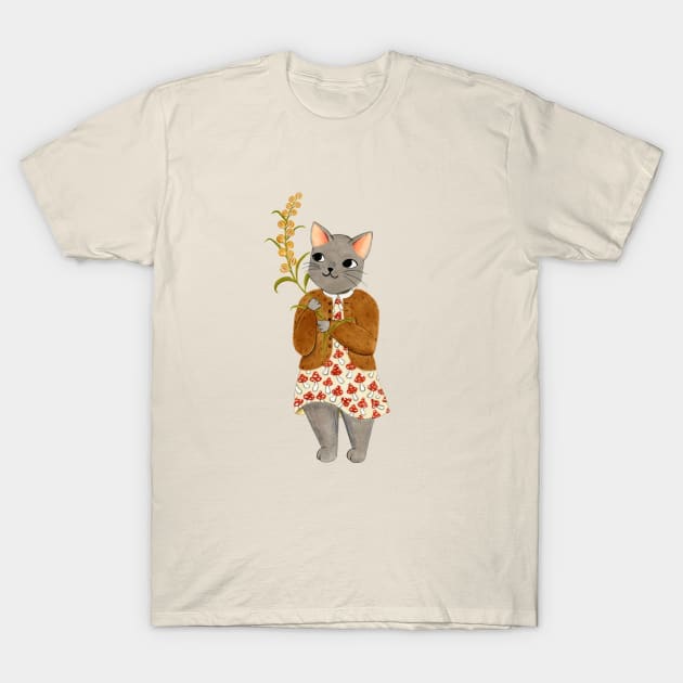 cat berry T-Shirt by annyamarttinen